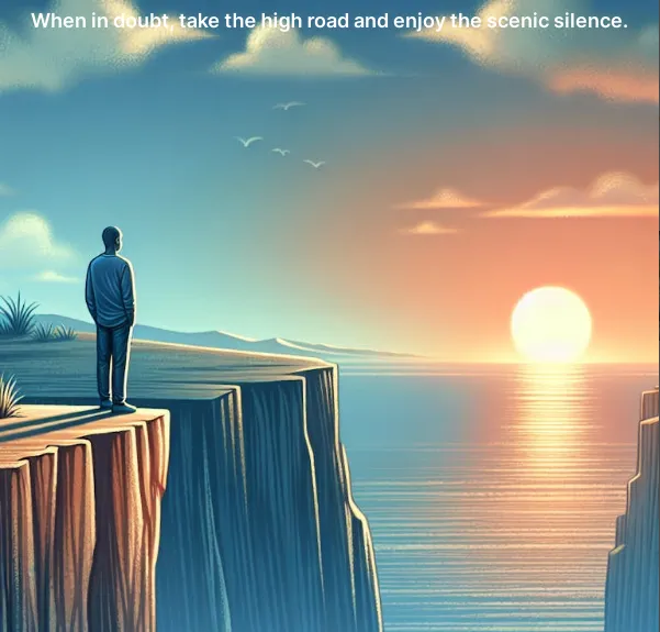 Discover silence the psychological and emotional benefits of taking the high road and staying silent in difficult situations.